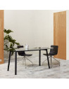Mesa de diseño con cristal madera o fenólico NOREN mho1032065