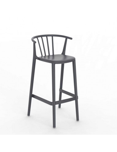 Stools for bar and terrace-High stackable stool WOODY RESOL sta1032061