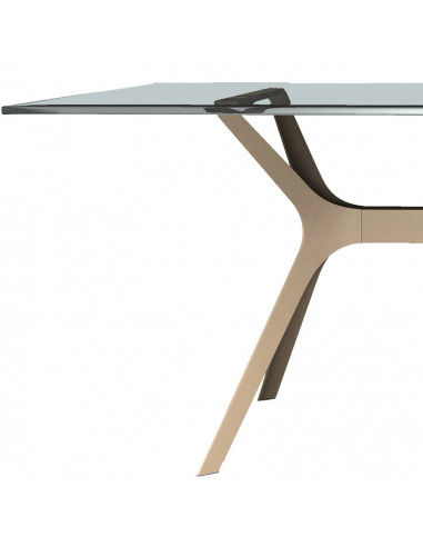 Tavoli da esterni Design tavolo VELA GARBAR con vetro mho1032066