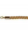 Corda trançada, cor dourada e fixação dourada do separador de postes Luxury comp2037004