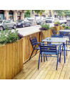 Separador de madera con jardinera Hortalia para terrazas de hostelería mse1061001