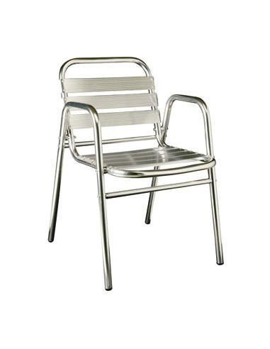 Cadeira hotelaria alumínio empilhável SEA de RESOL sho1032005 