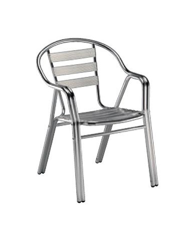 Chaises de terrasse Fauteuil aluminium empilable sho1032006