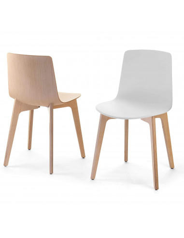 Design chair Lottus WOOD HIGH by Enea for contract and office spo227008