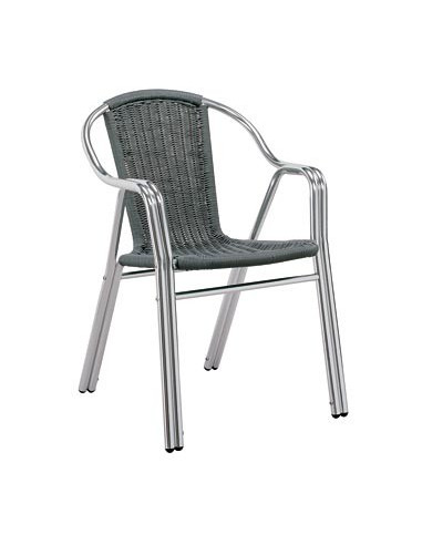 Cadira d'alumini apilable d'exterior Edge GARBAR sho1032007  Cadires de terrassa