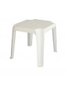 Low table in resin, stackable, white.mtz1040001