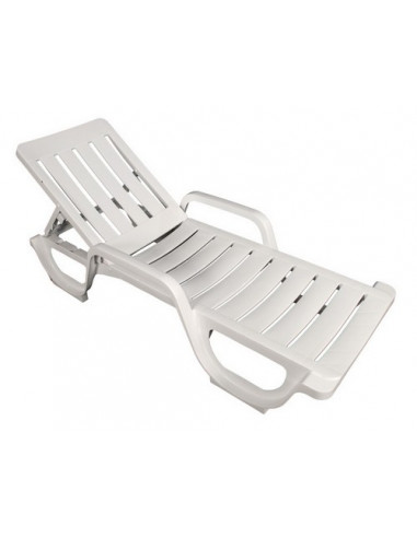 Chaise longue de piscine en polypropylène Joluce Malibu empilable STZ1040002
