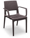 Cadeiras de esplanada para exterior Cadeira empilhável com braços Capri Modena GARBAR verga sho1032021