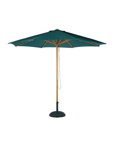 Hardwood round 3 meters sun umbrella M2 GARBAR pho1032006 Umbrellas for terraces