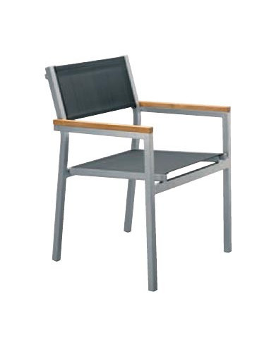 Cadeira empilhável de alumínio Cubic de GARBAR sho1032046