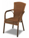  Chaise en rotin terrasse empilable 264 sho1092009 couleur miel