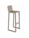 Stools for bar and terrace-Stackable aluminium stool Barcino Resol sta1032054