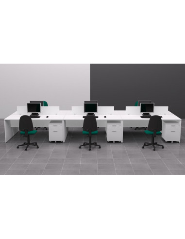 eSituro Mesa de Escritorio para Oficina Estudio Mesa de Trabajo con 3 Cajones Mesa de Ordenador PC de Madera con Cerradura 120x59x75cm Negro SCD0194 
