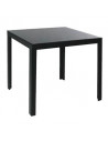 80cm square black glass outdoor table MAMBA RESOL mho1032049  Terrace outdoor tables