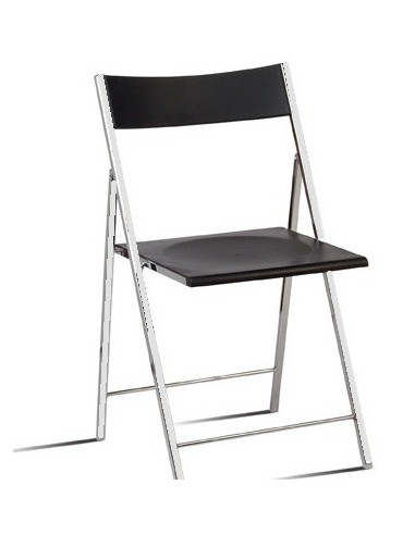 Chaise pliante metallique SLIM spl122005 noir