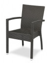 French bistrot armchair 259 sho1092014 wengue or dark brown