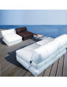 Pufe chill out que se converte em uma espreguiçadeira sho2005001 conjunto almofadas terraço