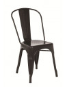 Cadira de metall vintage sho1040006 color negre