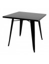 Table  vintage métallique 80cm mho1040006 noir