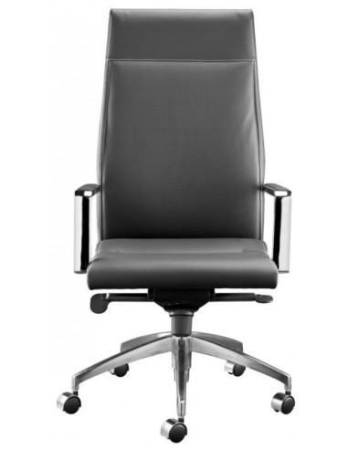 Leather executive armchair with high backrest Syncro sdi166001