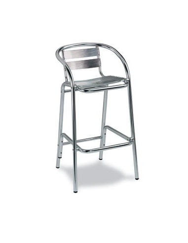 Stools for bar and terrace-Aluminium indoor and outdoor stool 576 sta1092015