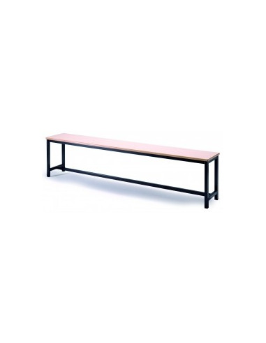 bench steel structure black and seat edges bes105001