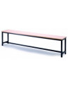 bench steel structure black and seat edges bes105001