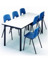 mesa para comedor escolar para recoger sillas mes105012