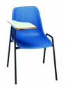 sedia in aula con una pala in colori, con struttura cromata spo105002