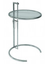 Replica alta qualidade, mesa auxiliar de design em vidro regulável em altura