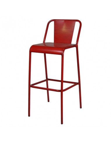Stools for bar and terrace-Terrace stool vintage style Minerva by Alutec sta1100005