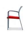 Cadira d'oficina de tornada de malla de color 4 peus sdi72002