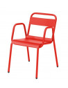 Chaise en acier empilable en couleurs design retro ou vintage sho114500711