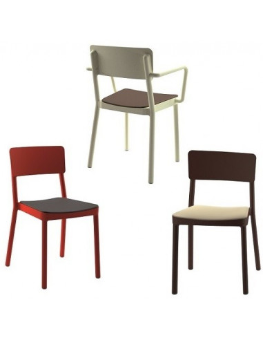 Cadeira com assento estofado exemplos RESOL sho1032084