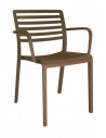 Cadeiras de esplanada para exterior Cadeira LAMA RESOL empilhável com braços sho1032004