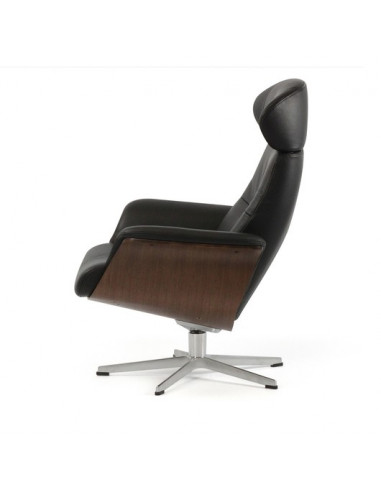 Relax swivel chair Timeout sdi887001 in brown color leather