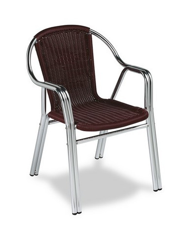 Aluminium bistrot armchair MRM284 sho1092017