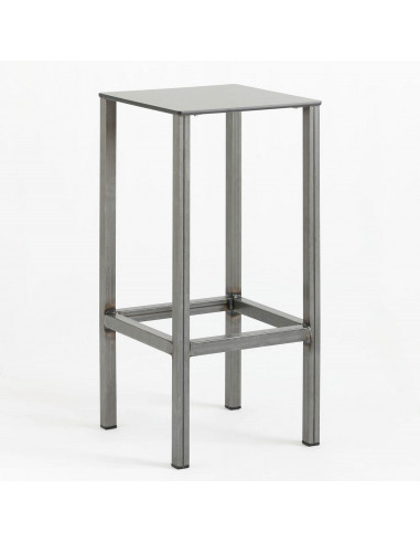 Stools for bar and terrace-High stool for bars and terraces industrial finish sta1145001
