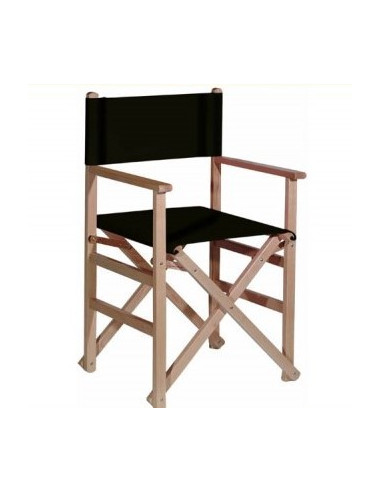 Sedia regista in legno e tela ste2003002 set di sedie in noce
