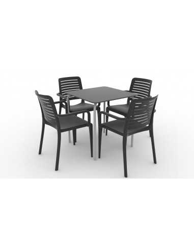 Conjunto silla PARK y mesa GRODAS compacta kho1104009