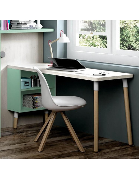 inteligente Chillido Coche Mesa escritorio de calidad con estantería |Escritorios habitación juvenil