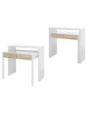 OFFER Table desk removable white and oak mju2010007