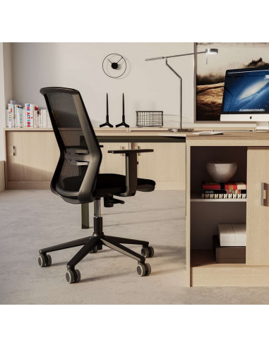 Sedia ufficio schienale ergonomico in colori della maglia synchro ste72001