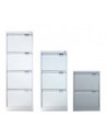 File cabinet metal with drawer for hanging folders aca832001