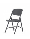 Cadeira dobrável de qualidade ergonómica spl1061004 em branco, preto e cinza