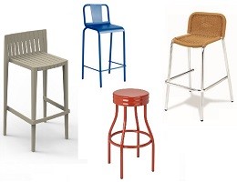 Stools for bar and terrace